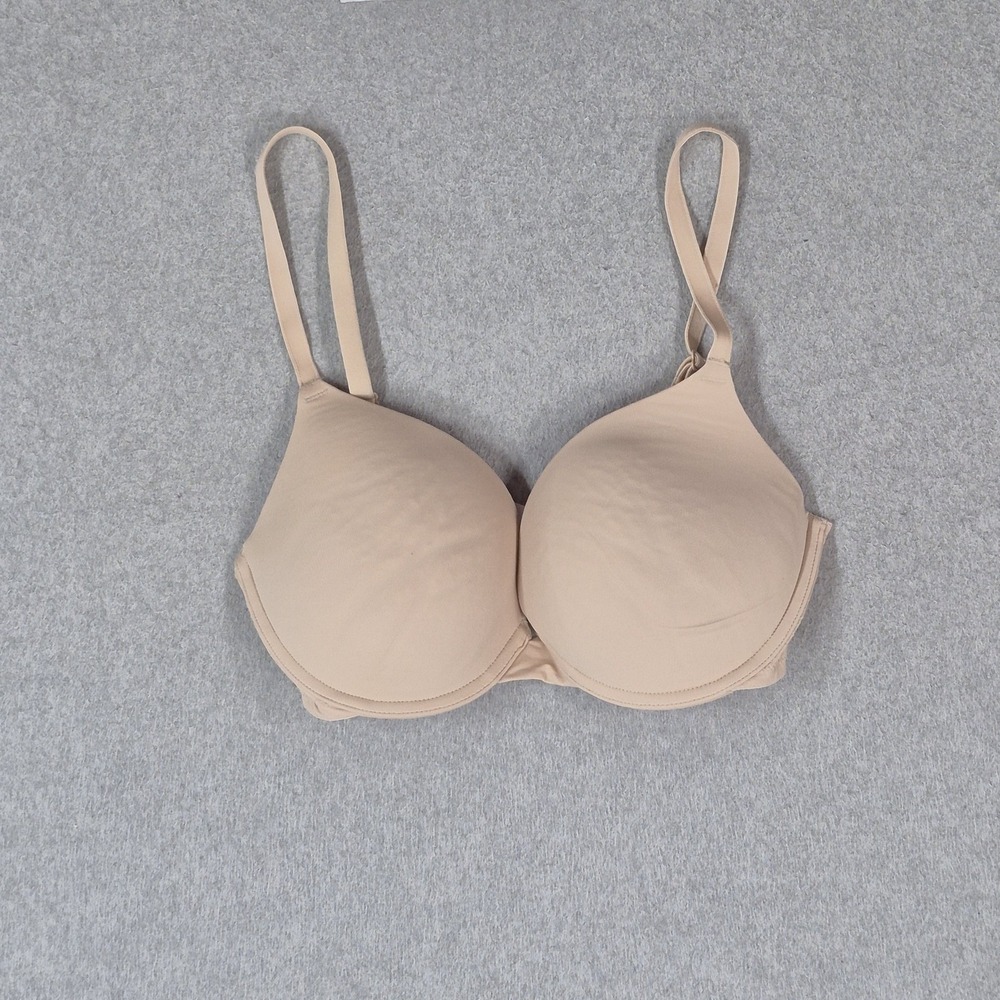 Victoria's Secret PINK Women Bra 32DD Beige Wear Everywhere Push Up